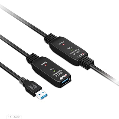 CLUB3D CAC-1405 cable USB USB 3.2 Gen 2 (3.1 Gen 2) 10 m USB A Negro