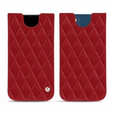 Apple iPhone 14 Plus Funda de piel - Funda - Rojo - Piel lisa cosida