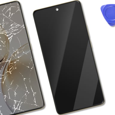 Realme Pantalla Completa Original Realme 14 Pro Dalle AMOLED Service Pack Vidrio y Marco Blanco / Negro