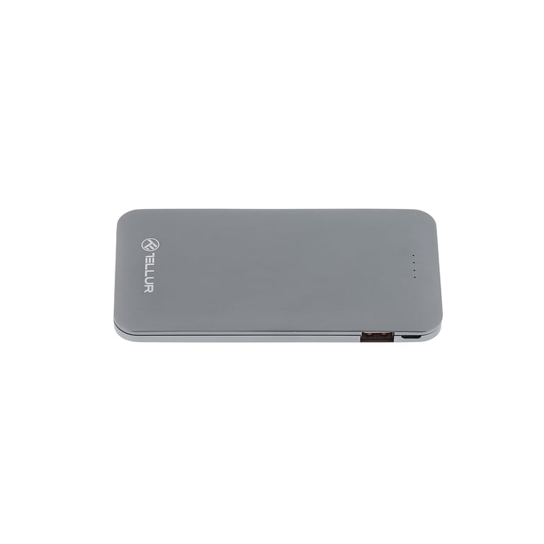 Tellur Power Bank QC 3.0 Fast Charge, 5000mAh, 3en1 (Micro USB & Lightning & Tipo C), Gris