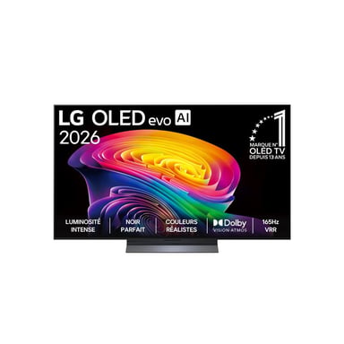 Televisore LG OLED C6 2026 da 55'' 4K OLED Dolby Vision 120 Hz VRR fino a 165 Hz HDMI 2.1 webOS 26 Nero