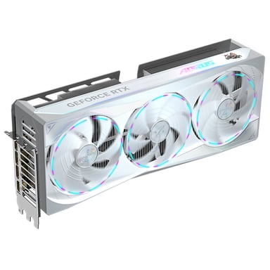 GIGABYTE AORUS GeForce RTX 5080 MASTER ICE 16G Carte Graphique - 16 Go GDDR7, 256 bits, PCI-E 5.0, 2805MHz Core Clock, 3 x DP 2.1a, 1 x HDMI 2.1b, NVIDIA DLSS 4, GV-N5080AORUSM ICE-16GD