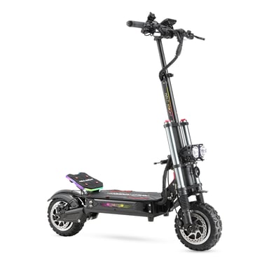 Trottinette électrique T107 Pro Pneu tout-terrain 11 pouces 3000W*2 Double moteur Batterie 60V 38.4Ah Autonomie maximale 80km