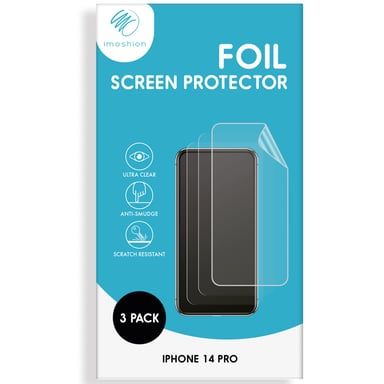 imoshion Protection d'écran Film 3pack pour iPhone 14 Pro