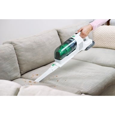 Black & Decker REVSV18D1HF-QW aspirateur balai et balai électrique Aspirateur-balai 2 en 1 Batterie Sec Sans sac 0,5 L 36 W Vert, Blanc 2 Ah