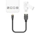 Câble adaptateur USB 2.0, OTG, mâle micro-B vers USB-A femelle, 15 cm, noir