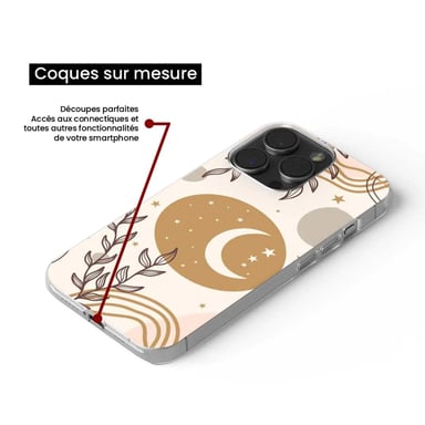 Coque en silicone - Compatible pour Apple iPhone 17 Pro Max - design lunaison
