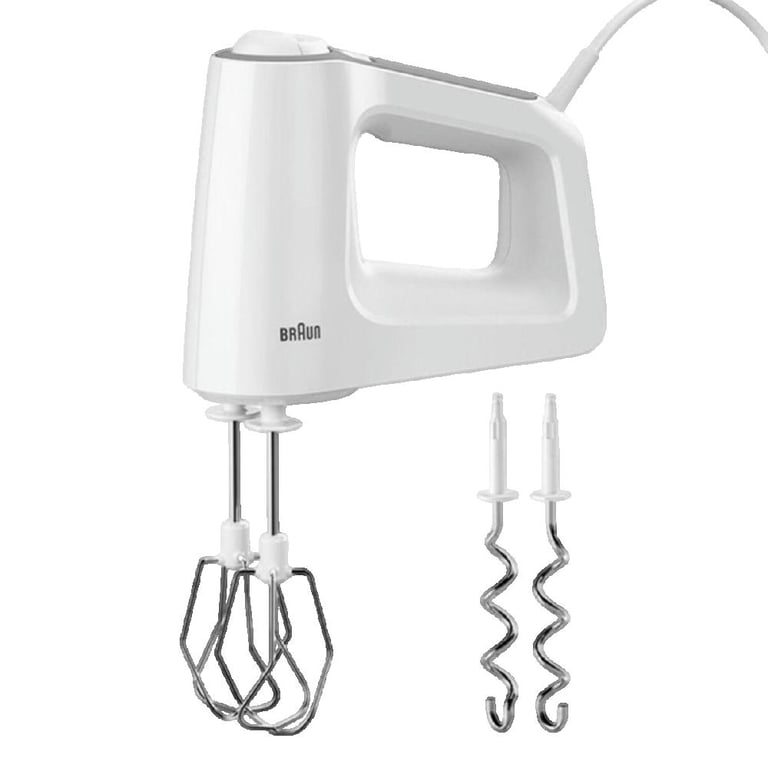 Batteur À Main Braun HM3100WH – 500 Watt, Fonction Turbo, 2 Fouets, 2 Pétrins - vue 1