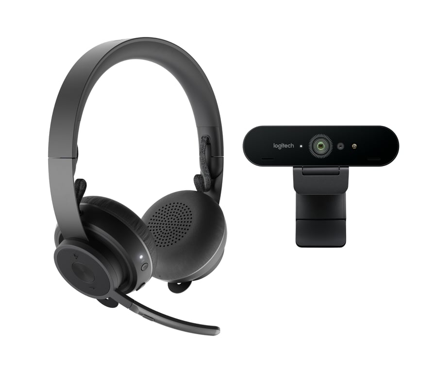 Webcam Logitech BRIO 4K Ultra HD 991-000309 – Kit Vidéo Collaboration - vue 2