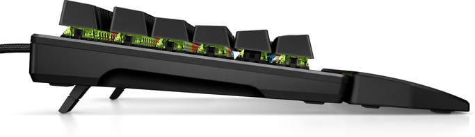 Teclado HP Pavilion 800 Gamer - USB con cable - QWERTY - Mecánico