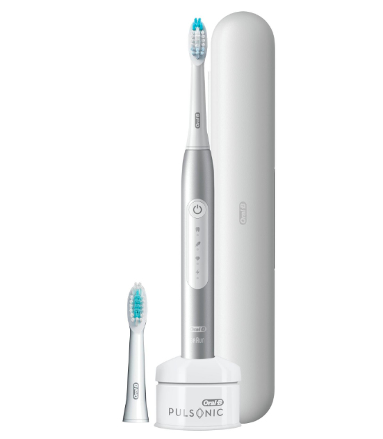 ORAL B Oral-B Pulsonic Slim Luxe 4500 Adulte Brosse &agrave; dents &agrave; ultrasons Platine - Neuf