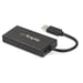 StarTech.com Hub portatile a 3 porte USB 3.0 (5Gbps) con cavo integrato e Gigabit Ethernet - Alluminio