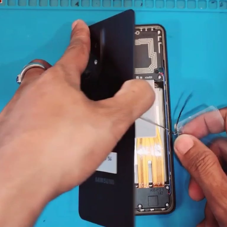 Cache Batterie Samsung Galaxy A33 5G Façade Arrière Originale Samsung Neuf - vue 3