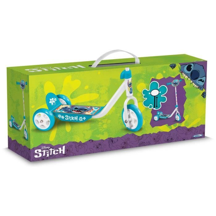 Trottinette 3 Roues DISNEY STITCH Ajustable en hauteur Large plateau antidérapant Poignées anti pincement - vue 3