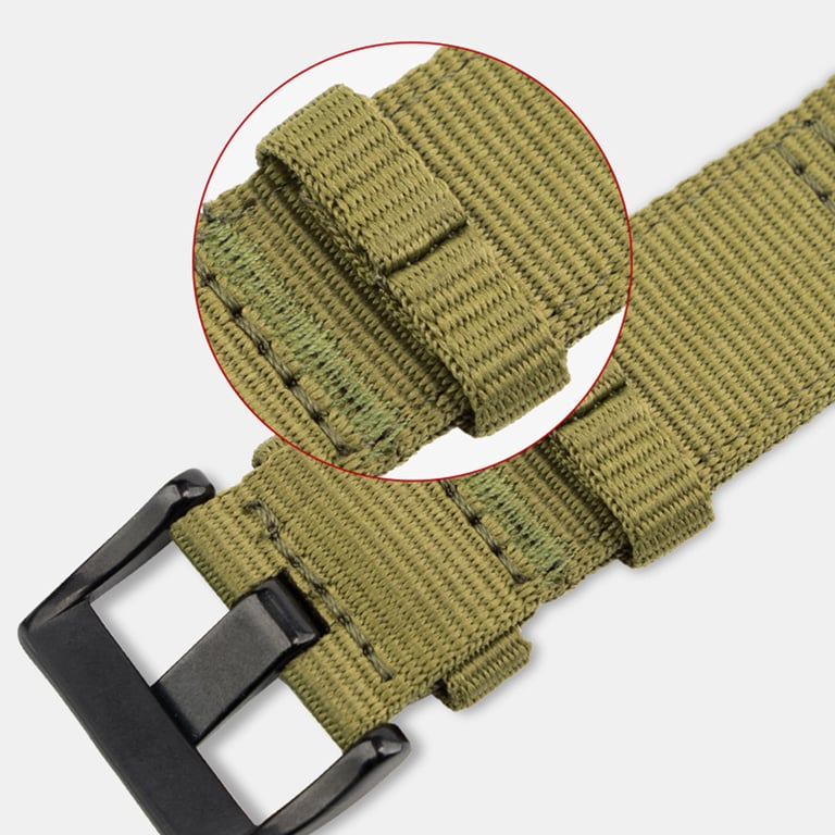 Bracelet de montre en nylon pour Garmin Forerunner 255/265/245 Smartwatch Green S - Neuf