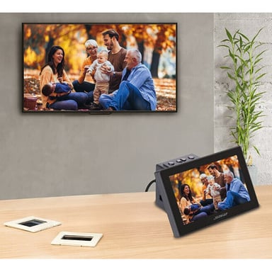 Escáner autónomo 2 en 1 de pantalla grande 25 MP diapositivas y negativos