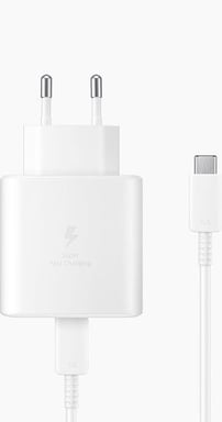 Samsung 45W Power Delivery Home Charger + USB C/USB C Cable Blanco