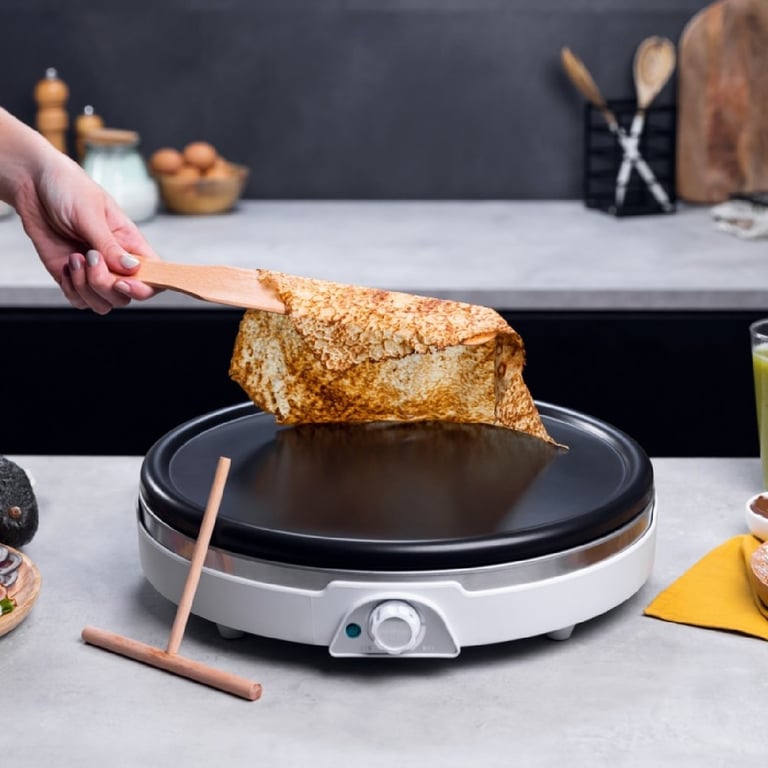 Crepera Fun Crepestone Inox Cecotec - vue 4