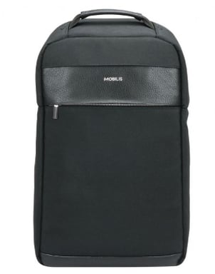 Mobilis PURE BACKPACK 39,6 cm (15.6'') Mochila Negro, Plata