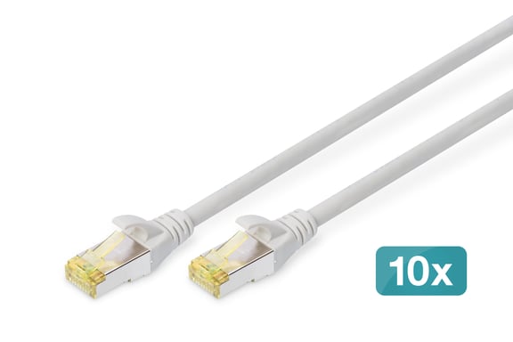 Digitus Cable de conexión CAT 6A S/FTP, 10 piezas