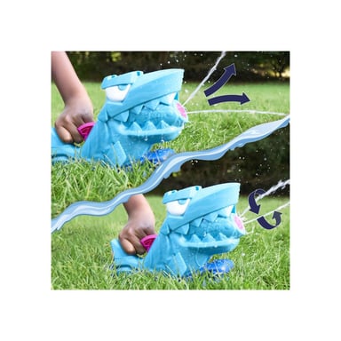 Nerf SOA Hop & Chomp Jets deau mâchoire articulée se raccorde au Tuyau darrosage Super Soaker dès 3 ans Bleu - vue 5