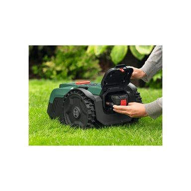 Tosaerba robot Bosch VISIMOW 18V-200 kit 5Ah 200 m² SmartVision Nero verde