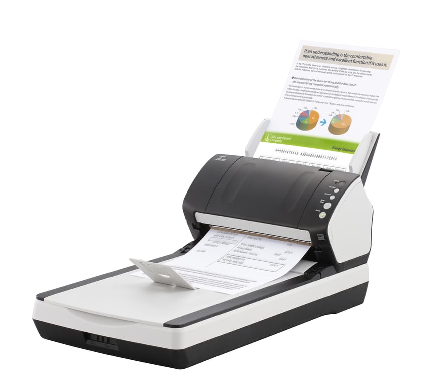 Ricoh fi 7240 Scanner de documents CCD Triple Recto verso 216 x 355.6 mm 600 dpi x 600 dpi jusqu'à 40 ppm mono / jusqu'à 40 ppm couleur Chargeur automatique de documents 80... - vue 2