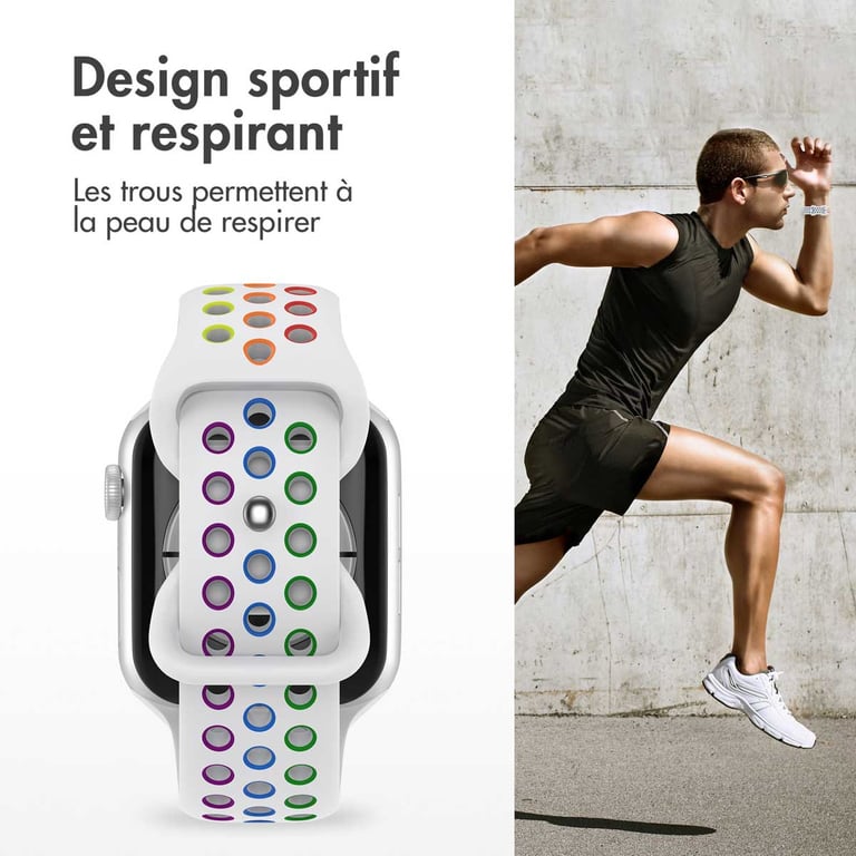 imoshion Bracelet sport? pour Apple Watch Series 1 á 9 / SE 384041 mm | Series 10 42 mm Taille / Rainbow Neuf - vue 9