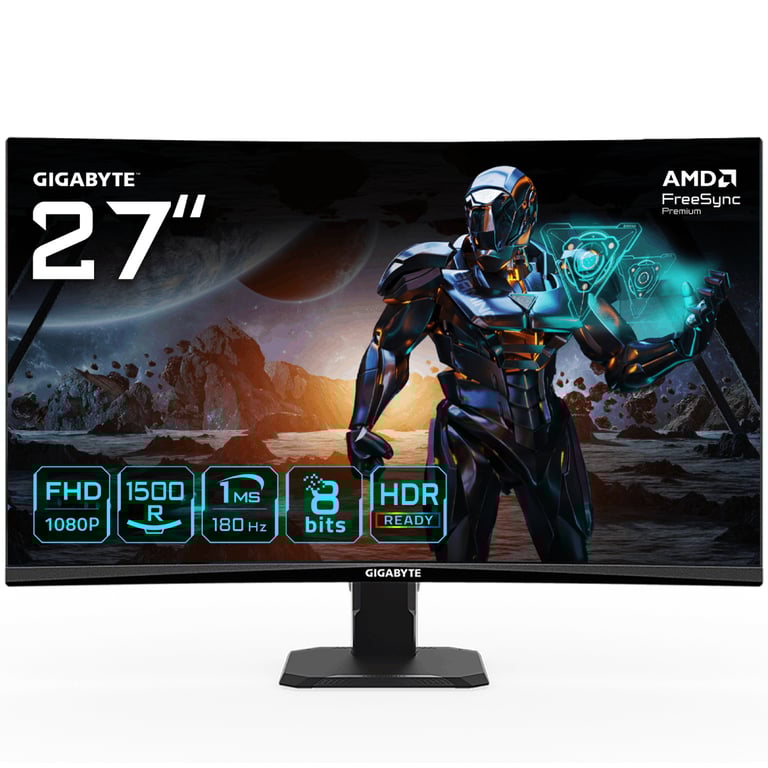 Gigabyte 27 LED GS27FC - vue 2