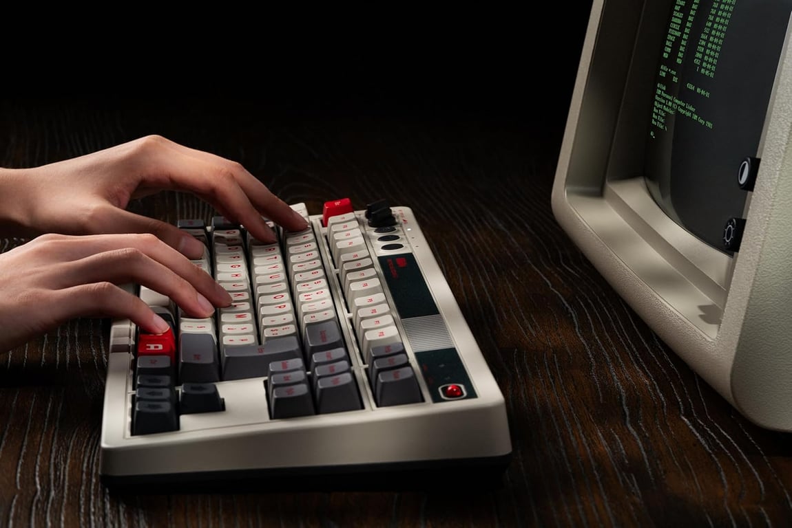 Retro Mechanical Keyboard N Edition Clavier Azerty 87 touches Neuf - vue 3