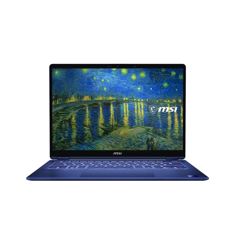 PC portable MSI Prestige 14 Flip AI+ Vincent van Gogh Edition 261FRN 14 Ecran Tactile Full HD+ Intel® Core ™ Ultra X9 RAM SSD étoilée sur le Rhône