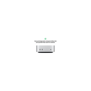 Apple Mac Mini M4 2024 Argent Reconditionné - vue 2