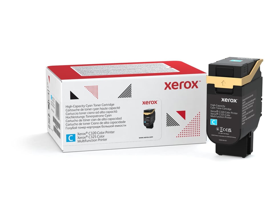 Xerox Cartouche de toner Cyan de Grande capacité Imprimante couleur C320¿/¿multifonctions C325 5500 pages 006R04828 - vue 3