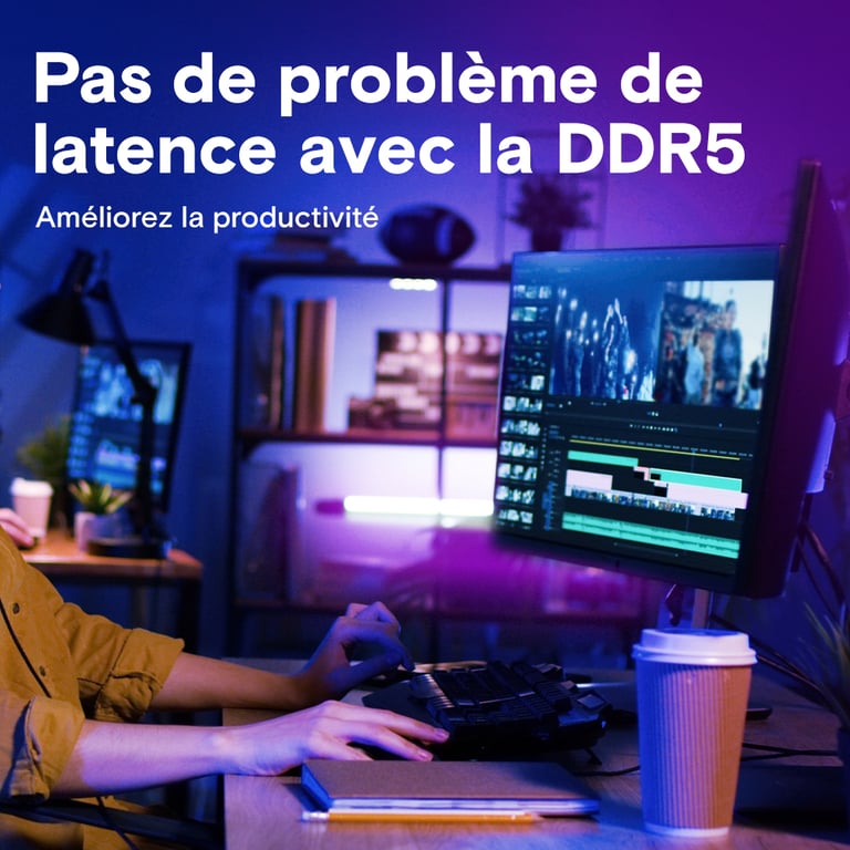 Crucial Mémoire RAM DDR5 5600 MT/ CL46 - vue 3