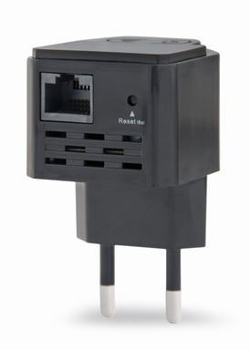 Gembird WNP-RP300-03-BK pont & répéteur Répéteur réseau 300 Mbit/s Noir