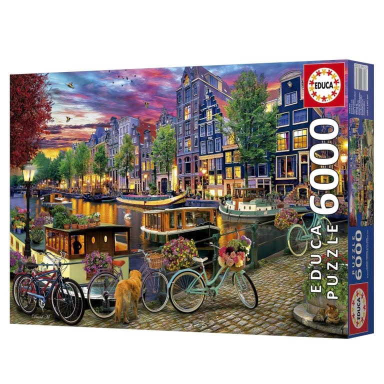 Puzzle EDUCA Vélos à Amsterdam 6000 pièces 156 x 107 cm À partir de - vue 8