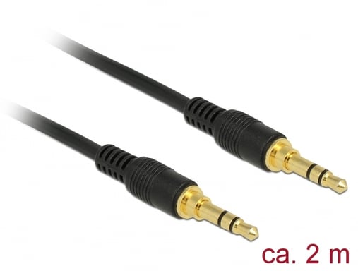 DeLOCK 85549 câble audio 2 m 3,5mm Noir