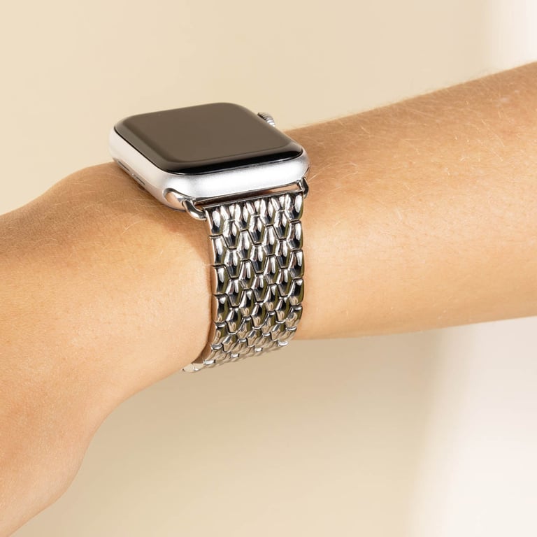 Bracelet Apple Watch 42mm Dragon en acier - vue 9