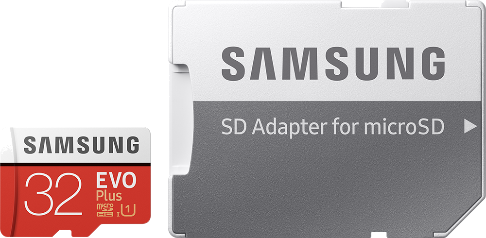 Carte mémoire micro SD Evo Plus 32Go avec adaptateur SD Samsung