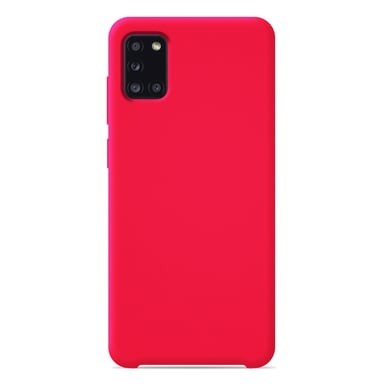 Coque silicone unie Soft Touch Rose compatible Samsung Galaxy A31