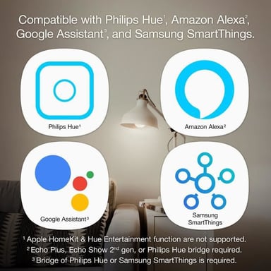 INNR Ampoule connectée  E27 - ZigBee 3.0 Multicolor + Blanc réglable - 2200K a 6500K Intensité réglable.