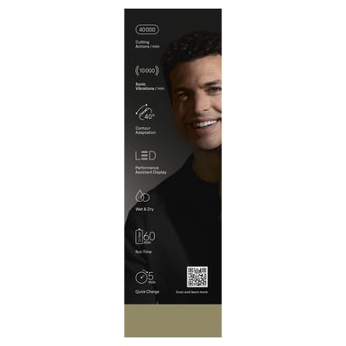 Rasoir électrique - BRAUN - Series 9 9610s - 240 V - Autonomie 60 min - Noir