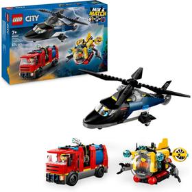 Lego 60462 Remix: Helicoptero, Camion De Bomberos