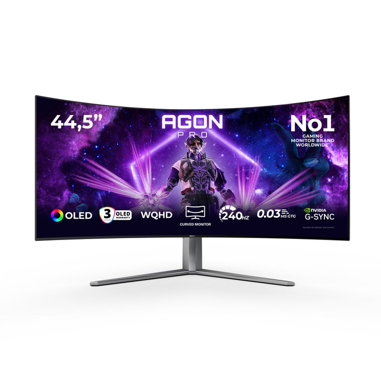 Ecran PC gaming Aoc AG456UCZD 44 5 Ecran incurvé 240 Hz WQHD