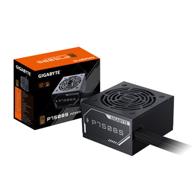 GIGABYTE P750BS Alimentatore - PCIe 5.0, 80 PLUS Bronze, Ventola da 120 mm, Compatibile con ATX, Spina UK.