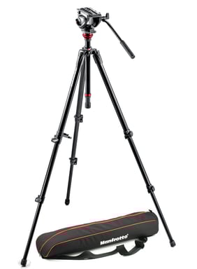 Manfrotto MVH500AH.755XBK tripode Digitales / cámaras de película 3 pata(s) Negro