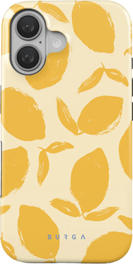 Burga Funda para iPhone 16 Plus MagSafe Tough Shockproof Modelo Lemon Tart Amarillo