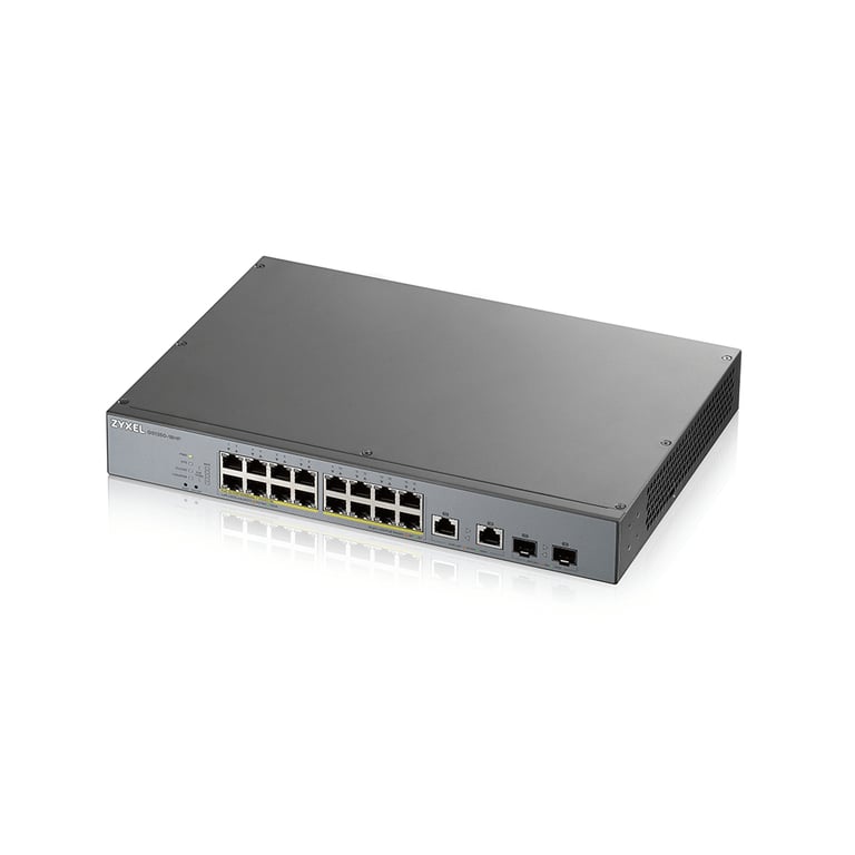 Zyxel GS1350 18HP Géré L2 Gigabit Ethernet 101001000 Connexion Ethernet supportant 'alimentation via ce port PoE Neuf - vue 3