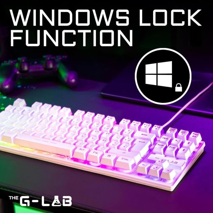 Clavier Gamer - KEYZ CAESIUM TKL - RGB - Filaire - 100% Personnalisable - Azerty - Noir - Neuf
