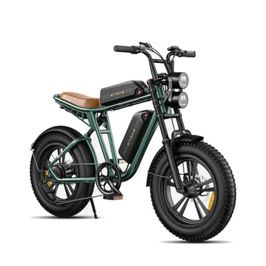 Bicicleta Eléctrico ENGWE M20 | Velocidad Máx 25 km/h | Autonomía 75 km | Motor 750W | BateríAs Duales 48V 13Ah | Neumáticos de 20 Pulgadas | Verde